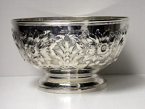 Antique Irish Silver Bowl Dublin 1856 J. Smyth