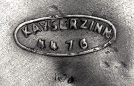 Art Nouveau bowl, Hugo Leven, Kayserzinn, Germany C.1900