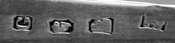 Irish Georgian Silver Old English Soup Ladle, Dublin 1803 Samuel Neville.