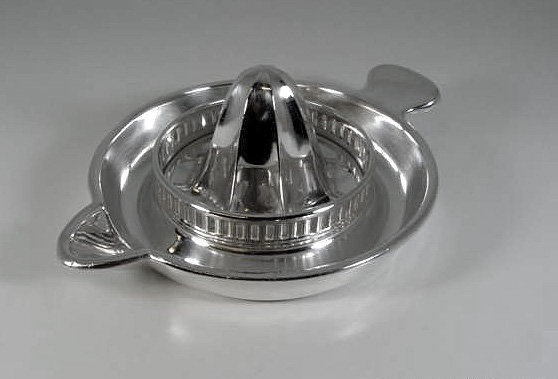 Art Deco Christofle Silver Plate Lemon Squeezer, France C.1920