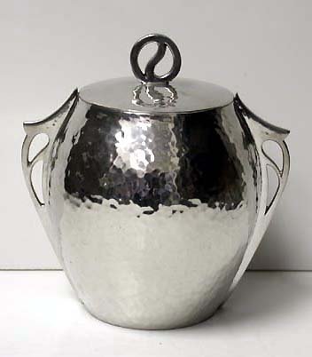 Arts and Crafts Biscuit Box, William Hutton retailed by Connell, London C.1900
