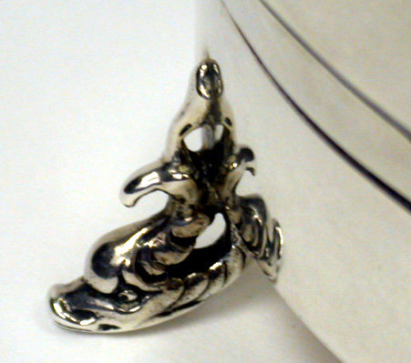 English Silver and Mother of Pearl Box, Birmingham 1905
