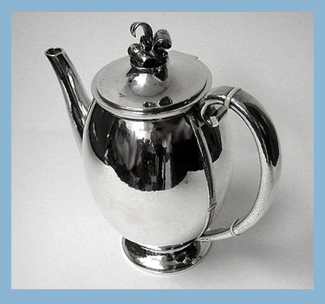 Evald Nielson Sterling Coffee Service Denmark C.1930