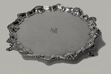 Georgian Silver Salver, London 1758, Richard Rugg.