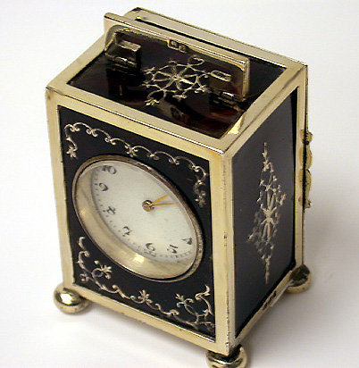 English Silver Carriage Clock, London 1924, Goldsmiths & Silversmiths Co