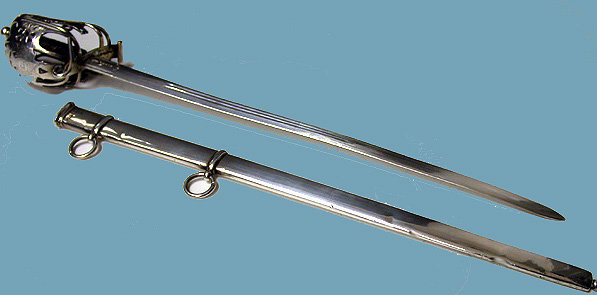 Antique Silver Regimental Sword XC111 Sutherland Highlanders London 1874