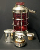 Asprey & Co Silver Plate Cocktail Shaker in the form of a Lantern, C.1940.