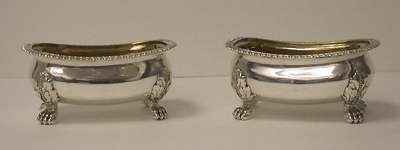 Georgian Silver Salts, London 1813, William Kingdon