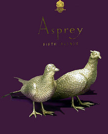 Pair of Asprey & Co heavy Silver Table Pheasants, London 1989.