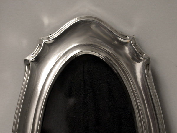 Art Nouveau English Silver Photograph Frame, Birmingham 1915, H.C.Davis
