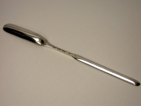 Georgian Silver Marrow Scoop, London 1752 Ebenezer Coker