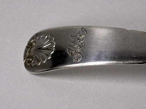 Pair of Scottish Georgian Silver Fiddle Shell Ladles, Edinburgh 1821