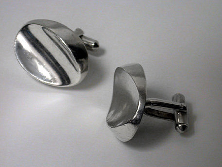 Antonio Pineda Silver Cufflinks 970 standard, C.1960.