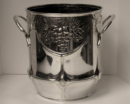 Art Nouveau Jugendstil Orivit silver plate Wine Cooler or Planter, Germany, C.1900.