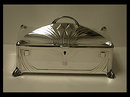 WMF Jugendstil Secessionist Silver plate large Jewellery Box, Germany 1906