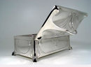 WMF Jugendstil Secessionist Silver plate large Jewellery Box, Germany 1906
