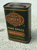 HI LINDEN'S GROUND GINGER TIN-CONTENTS