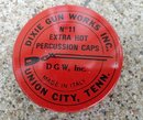 DIXIE GUN PERCUSSION CAPS TIN-RIFLE IMAGE