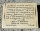 LYDIA E. PINKHAM LAXATIVE BOX-CONTENTS
