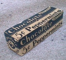 CANDY BOX - CHOCOLATE PEPPERMINT CANDY BOX-5c