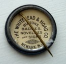 CELLULOID PINBACK BUTTON-IMAGE OF CANDLESTICK TELEPHONE & NO. 50