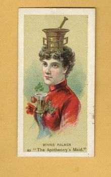 ANTIQUE DUKE CIGARETTES TOBACCO INSERT CARD-MINNIE PALMER AS