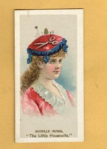 ANTIQUE DUKE CIGARETTES TOBACCO INSERT CARD -ISABELLE IRVING,