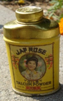 SAMPLE SIZE JAP ROSE TALC(UM) POWDER TIN