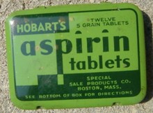 HOBART ASPIRIN TABLETS TIN