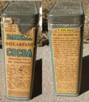BAKER'S BREAKFAST COCOA TIN-UNUSUAL SIZE