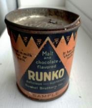 SCARCE RUNKO MALT TIN-SAMPLE