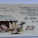 ALDERNEY CELLULOID ADVERTISING BLOTTER-GRAPHIC WITH COW AND PIGS