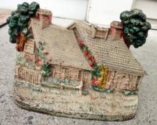 PAINTED COTTAGE DOORSTOP