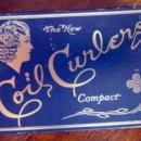 COIL CURLERS COMPACT TIN/CONTENTS-LADY IMAGE