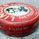 SCARCE LINCOLN SHOE POLISH TIN-LINCOLN IMAGE