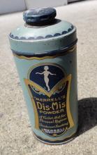 MERRRELL'S DIS-MIS TALCUM POWDER TIN