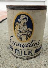 EVANGELINE EVAPORATED MILK TIN