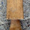 EARLY WHIMSYFOLK ART BUTTER STAMP-LETTER