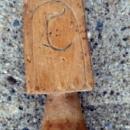 EARLY WHIMSYFOLK ART BUTTER STAMP-LETTER