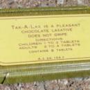 TAK-A-LAX LAXATIVE TIN-LITTLE GIRL IMAGE
