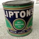 LIPTON'S GREEN LABEL DARJEELING TEA CAN