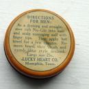 SAMPLE LUCKY HEART NU-GLO HAIR DRESSING POMADE TIN