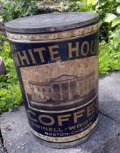 2 LB. WHITE HOUSE COFFEE TIN