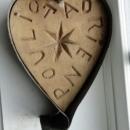 EARLY CARVED COOKIE MOLD? BUTTER PRINT? IN SHAPE OF HEART