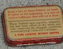 RAWLEIGH'S LAXATIVE COLD TABLETS TIN(MEDICINAL)