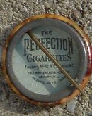 PERFECTION CIGARETTES CELLULOID PINBACK