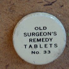 OLD SURGEON'S REMEDY TABLETS-NO. 33 TIN (MEDICINAL