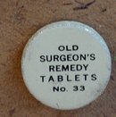 OLD SURGEON'S REMEDY TABLETS-NO. 33 TIN (MEDICINAL