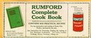 RUMFORD COMPLETE COOK BOOK BLOTTER