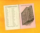 RARE PRICE CURRENT (WHOLESALE) hUMPHREYS' HOMEOPATHIC SPECIFICS BOOKLET